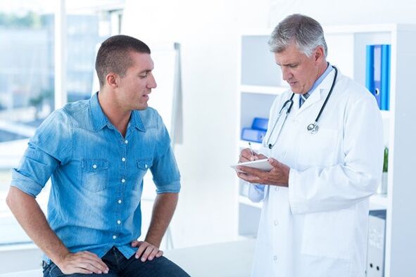 Wizyta u lekarza z powodu przewlekłego zapalenia prostaty